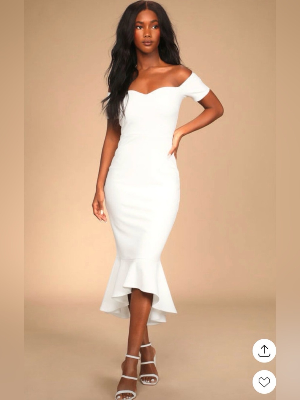 Lulus Off The Shoulder Mermaid Dress Size XL
